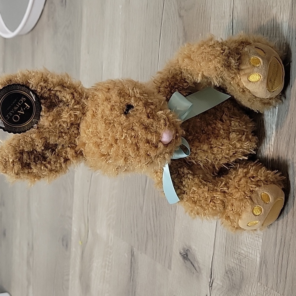 FAO Schwarz Bunny Rabbit plush brown